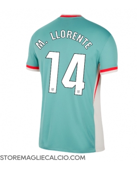 Atletico Madrid Marcos Llorente #14 Maglia Gara Trasferta Repliche 2024-25